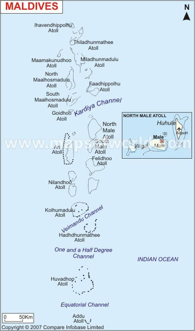 Maldives Male Carte