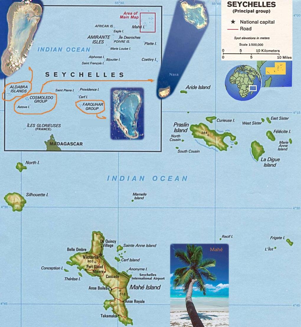 Seychelles National Carte